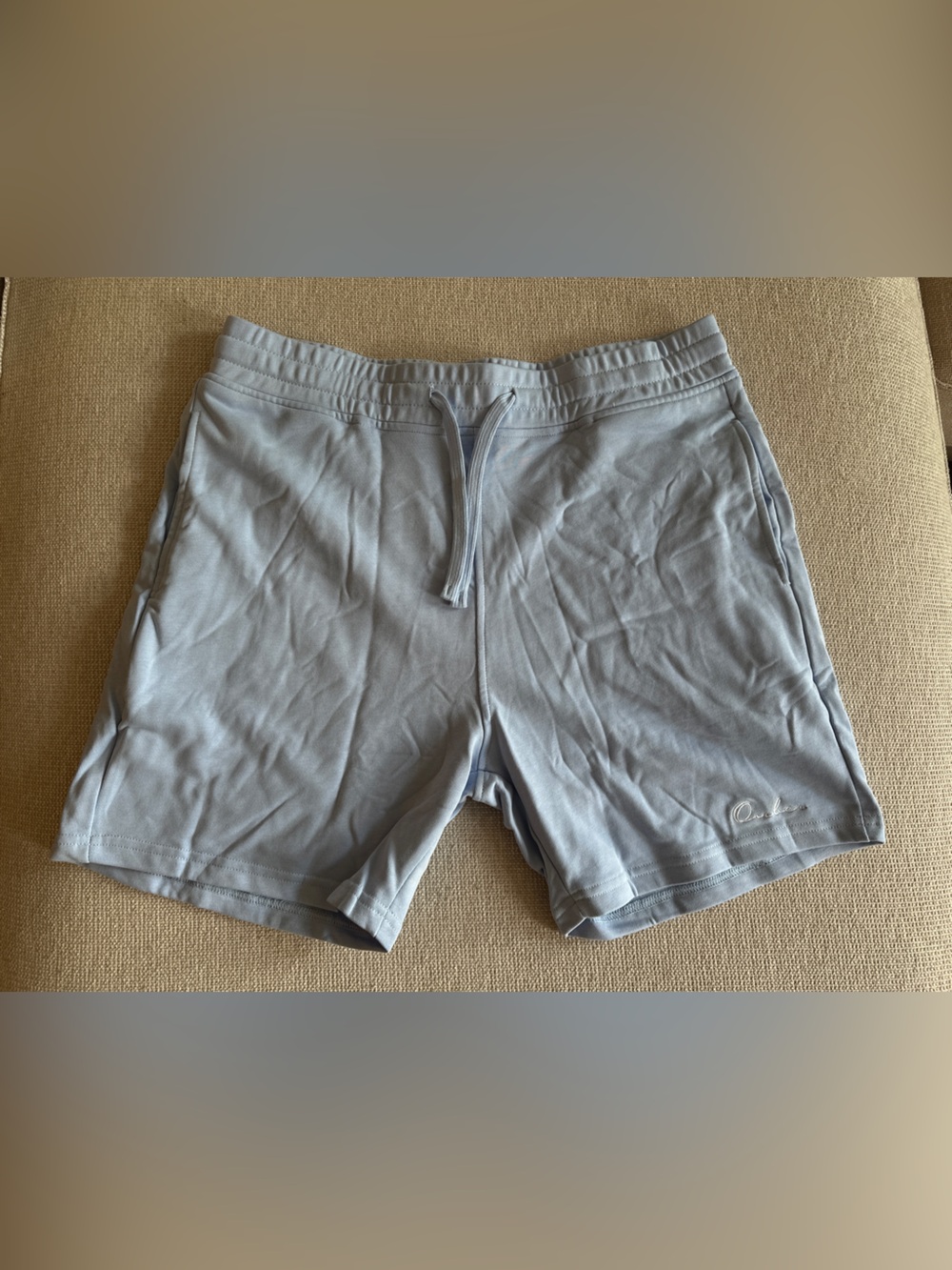 Light Blue Drawstring Shorts NWT